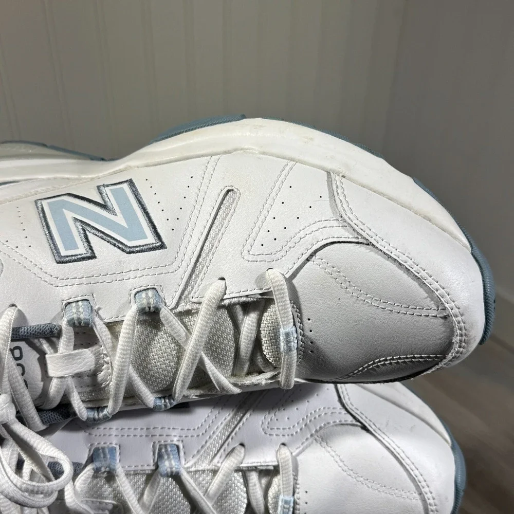 New Balance 608 Women's White Light Blue‎ Size 12 D WX608WB5